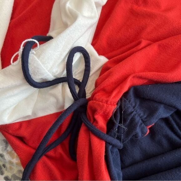 Three Dots Red, White, and Blue Color Block Hi Lo Dress size S - Picture 8 of 13